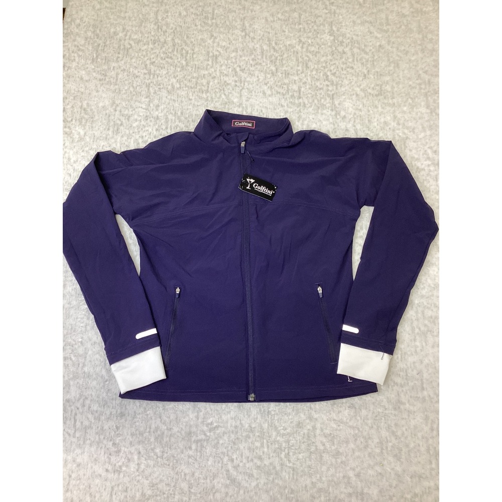 Golftini Be An Athlete‎ Jacket Navy Blue Womens Small Full Zip Golf BAJ23NV NWT